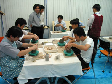 岐阜市　会社で陶芸　テクノア様