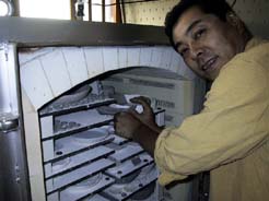 間隔を置いて温度がかたよらないように